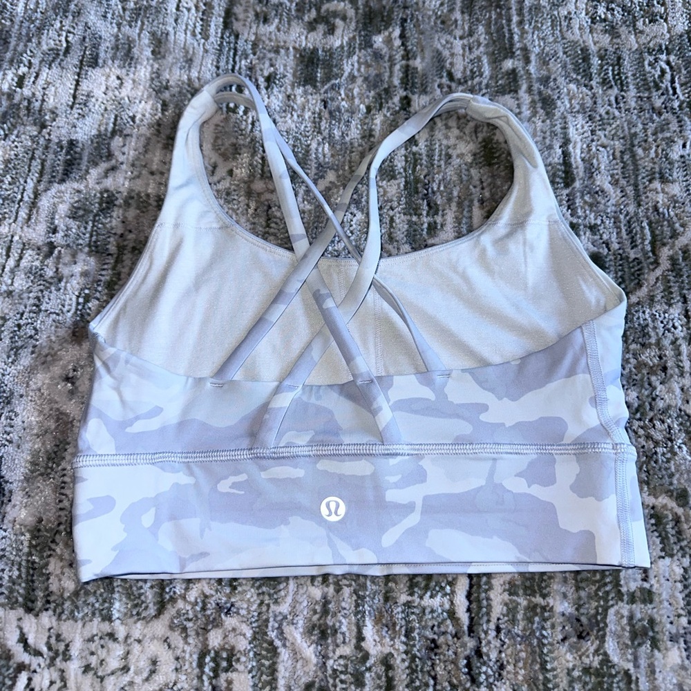 Lululemon energy bra white camo